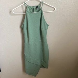 Windsor Green asymmetrical body on dress